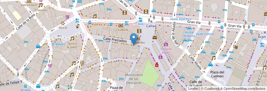 Mapa de ubicacion de Starbucks en Sepanyol, Comunidad De Madrid, Comunidad De Madrid, Área Metropolitana De Madrid Y Corredor Del Henares, Madrid.