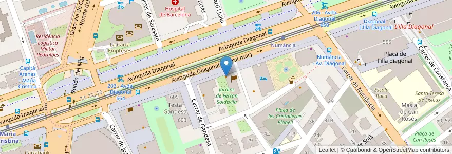 Mapa de ubicacion de Starbucks en Sepanyol, Catalunya, Barcelona, Barcelonès, Barcelona.