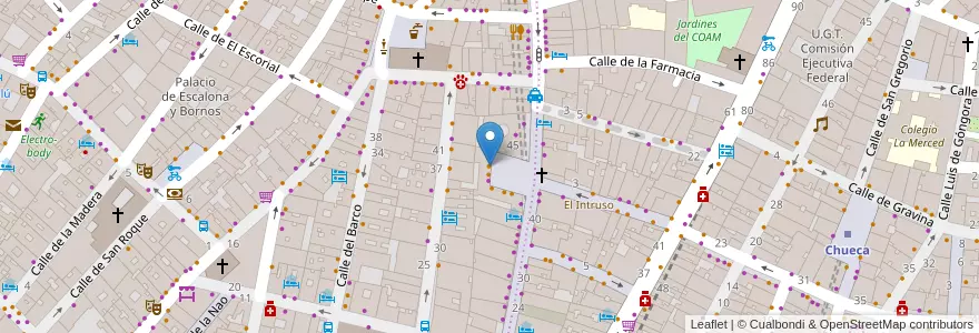 Mapa de ubicacion de Starbucks en Spagna, Comunidad De Madrid, Comunidad De Madrid, Área Metropolitana De Madrid Y Corredor Del Henares, Madrid.