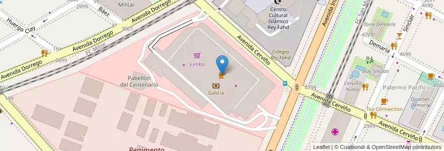 Mapa de ubicacion de Starbucks, Palermo en آرژانتین, Ciudad Autónoma De Buenos Aires, Buenos Aires, Comuna 14.
