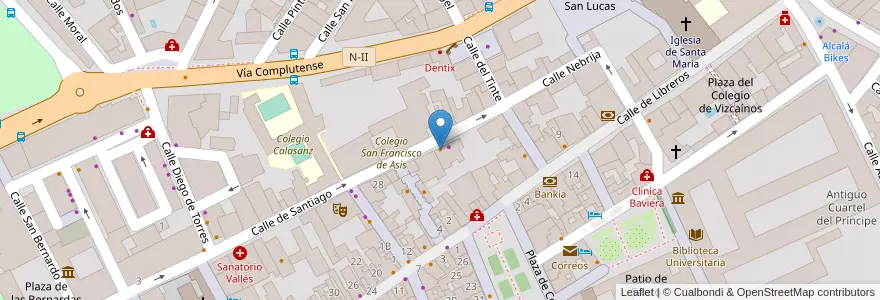 Mapa de ubicacion de Starway Rock Restaurant en Spanien, Autonome Gemeinschaft Madrid, Autonome Gemeinschaft Madrid, Área Metropolitana De Madrid Y Corredor Del Henares, Alcalá De Henares.