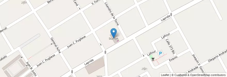 Mapa de ubicacion de Station en 아르헨티나, 부에노스아이레스주, Partido De Quilmes, Quilmes.