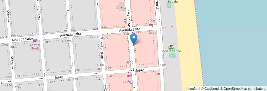 Mapa de ubicacion de Status en Аргентина, La Lucila Del Mar.