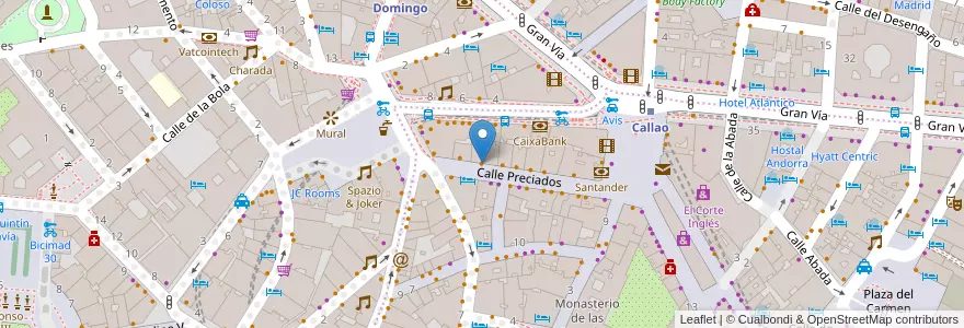 Mapa de ubicacion de Steak Burger en 스페인, Comunidad De Madrid, Comunidad De Madrid, Área Metropolitana De Madrid Y Corredor Del Henares, 마드리드.