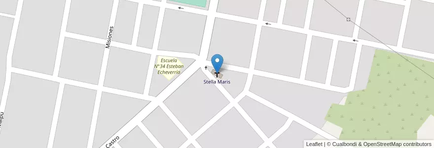 Mapa de ubicacion de Stella Maris en アルゼンチン, エントレ・リオス州, Departamento Concordia, Distrito Suburbios, Concordia, Concordia.