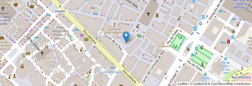 Mapa de ubicacion de Sticky Born en İspanya, Catalunya, Barcelona, Barcelonès, Barcelona.