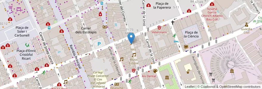Mapa de ubicacion de Stirling en 西班牙, Catalunya, Barcelona, Garraf, Vilanova I La Geltrú.