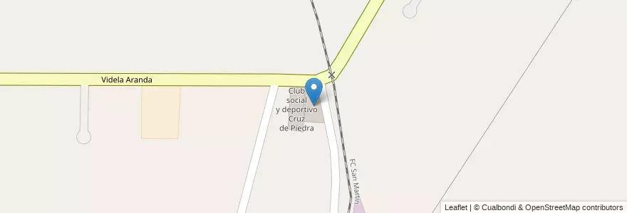 Mapa de ubicacion de Stocco de Viani en Argentina, Chile, Mendoza, Departamento Maipú, Distrito Cruz De Piedra.