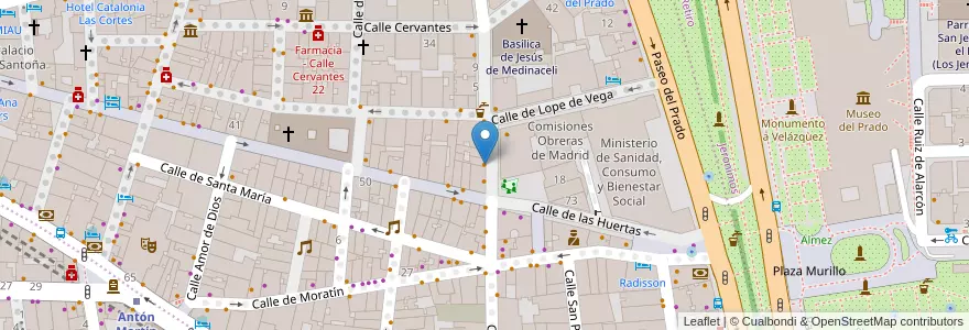 Mapa de ubicacion de Stop Madrid en Испания, Мадрид, Мадрид, Área Metropolitana De Madrid Y Corredor Del Henares, Мадрид.