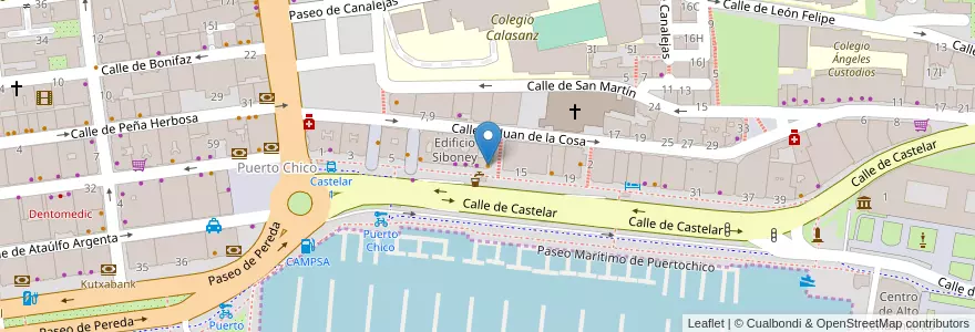 Mapa de ubicacion de Stop en Sepanyol, Cantabria, Cantabria, Santander, Santander.