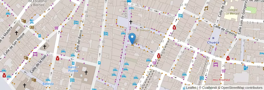 Mapa de ubicacion de Street en Испания, Мадрид, Мадрид, Área Metropolitana De Madrid Y Corredor Del Henares, Мадрид.