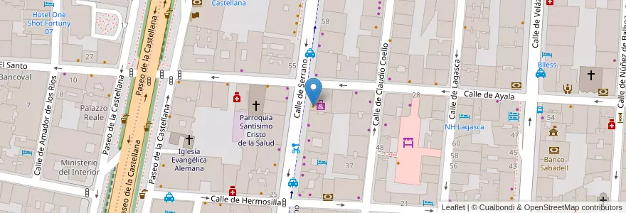 Mapa de ubicacion de StreetXo en Spagna, Comunidad De Madrid, Comunidad De Madrid, Área Metropolitana De Madrid Y Corredor Del Henares, Madrid.