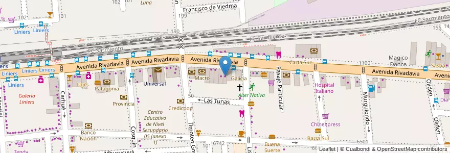 Mapa de ubicacion de Stylo Regalos, Liniers en آرژانتین, Ciudad Autónoma De Buenos Aires, Comuna 9, Buenos Aires.