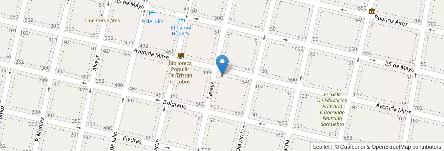 Mapa de ubicacion de Su-Bar en Аргентина, Буэнос-Айрес, Partido De Salto.