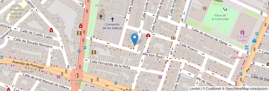 Mapa de ubicacion de Su Casa en Испания, Кастилия И Леон, Саламанка, Campo De Salamanca, Саламанка.