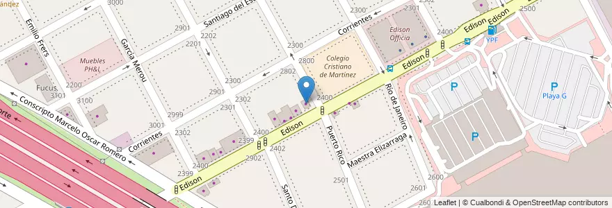 Mapa de ubicacion de Su Placard en Argentina, Buenos Aires, Partido De San Isidro, Martínez.