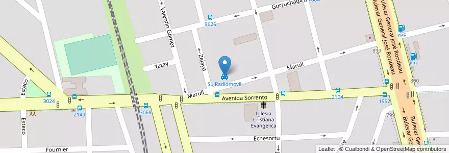 Mapa de ubicacion de Su Radiomóvil en Argentinië, Santa Fe, Departamento Rosario, Municipio De Rosario, Rosario.