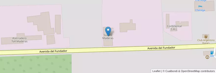 Mapa de ubicacion de Suabia Maderas en Arjantin, Misiones, Departamento Eldorado, Municipio De Eldorado, Eldorado.