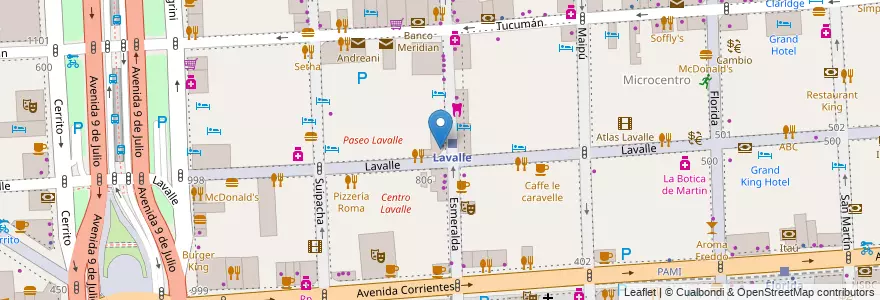 Mapa de ubicacion de Suárez, San Nicolas en آرژانتین, Ciudad Autónoma De Buenos Aires, Comuna 1, Buenos Aires.