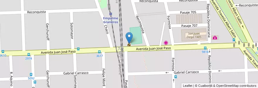 Mapa de ubicacion de Sub Comisaría 24ª en 아르헨티나, Santa Fe, Departamento Rosario, Municipio De Rosario, 로사리오.