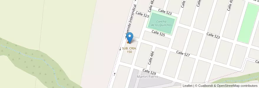 Mapa de ubicacion de SUB. CRIA. 150 en アルゼンチン, フフイ州, Departamento Doctor Manuel Belgrano, Municipio De San Salvador De Jujuy, Alto Comedero.