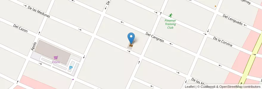 Mapa de ubicacion de Subdelegación Pinamar en Arjantin, Buenos Aires, Partido De Pinamar.