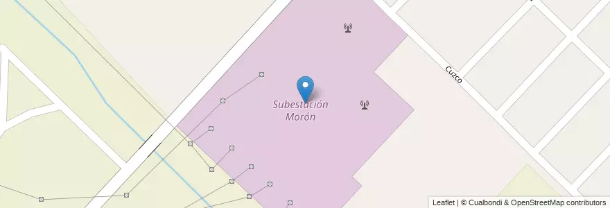 Mapa de ubicacion de Subestación Morón en Argentina, Buenos Aires, Partido De Hurlingham, William C. Morris.