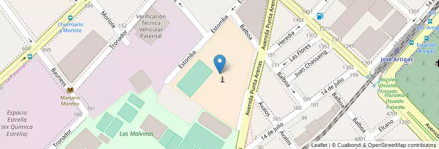 Mapa de ubicacion de Suboficiales de la Policia Federal, La Paternal en Argentine, Ciudad Autónoma De Buenos Aires, Buenos Aires, Comuna 15.
