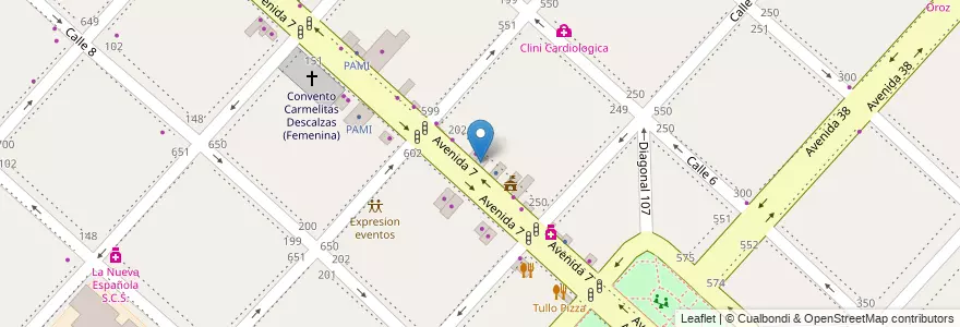 Mapa de ubicacion de Subsecretaría de Atención del Riesgo, Casco Urbano en Arjantin, Buenos Aires, Partido De La Plata, La Plata.