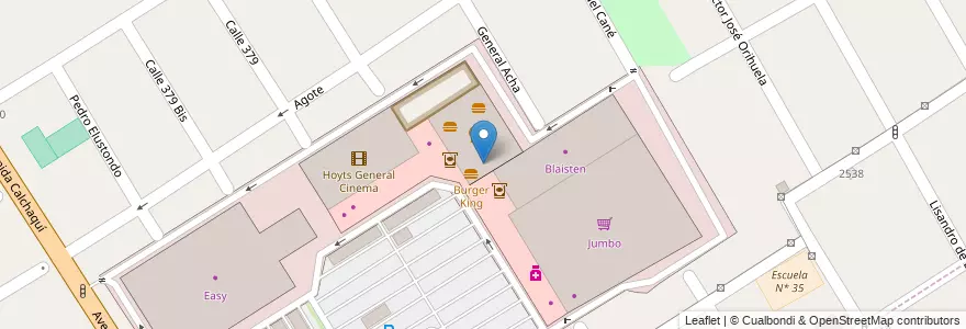 Mapa de ubicacion de Subway en Arjantin, Buenos Aires, Partido De Quilmes, Quilmes.