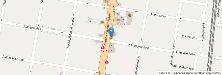 Mapa de ubicacion de Subway en Argentina, Provincia Di Buenos Aires, Partido De Lomas De Zamora, Lomas De Zamora.