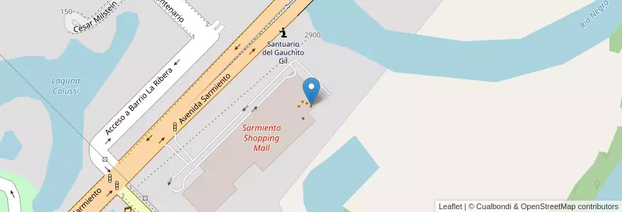 Mapa de ubicacion de Subway en الأرجنتين, Chaco, Departamento San Fernando, Resistencia, Resistencia.