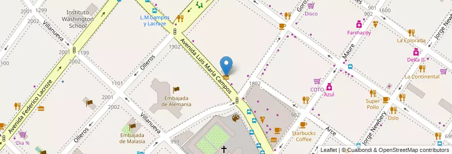Mapa de ubicacion de Subway, Palermo en Arjantin, Ciudad Autónoma De Buenos Aires, Buenos Aires, Comuna 14.