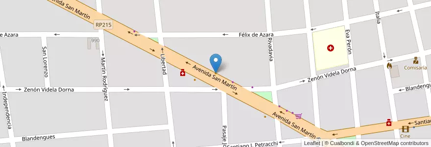 Mapa de ubicacion de Sugar en Arjantin, Buenos Aires, Partido De Monte, San Miguel Del Monte.