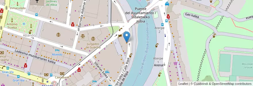 Mapa de ubicacion de Sugoi Ramen en Sepanyol, Negara Basque, Bizkaia, Bilboaldea, Bilbao.
