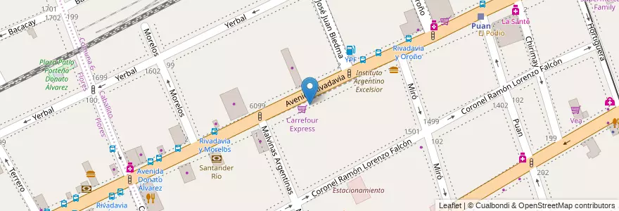 Mapa de ubicacion de Suiza, Caballito en アルゼンチン, Ciudad Autónoma De Buenos Aires, Comuna 7, ブエノスアイレス, Comuna 6.