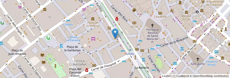 Mapa de ubicacion de Sukaldari en Sepanyol, Catalunya, Barcelona, Barcelonès, Barcelona.
