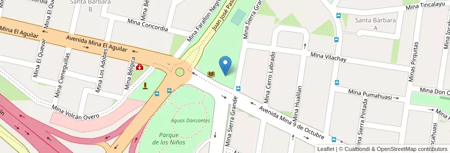 Mapa de ubicacion de SUM Bº Santa Bárbara en 阿根廷, Jujuy, Departamento Palpalá, Municipio De Palpalá.