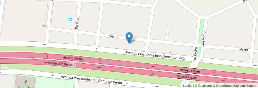 Mapa de ubicacion de Summum en Argentina, Buenos Aires, Partido De Hurlingham, Villa Tesei.