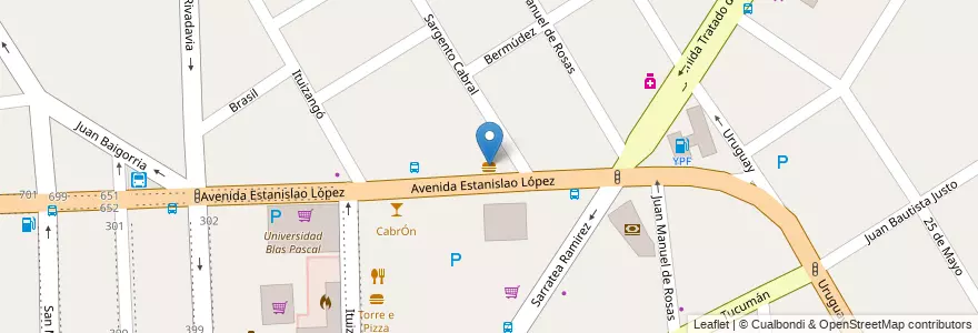 Mapa de ubicacion de Super 8 en Argentinië, Buenos Aires, Partido Del Pilar, Pilar.