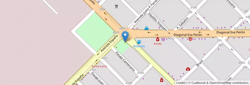 Mapa de ubicacion de Super Billy en 阿根廷, Chaco, Departamento San Fernando, Barranqueras, Barranqueras.