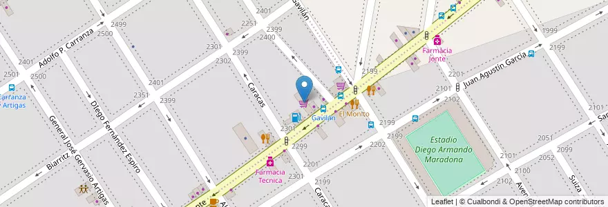 Mapa de ubicacion de Super Compre Mas, Villa del Parque en 阿根廷, Ciudad Autónoma De Buenos Aires, 布宜诺斯艾利斯, Comuna 11.