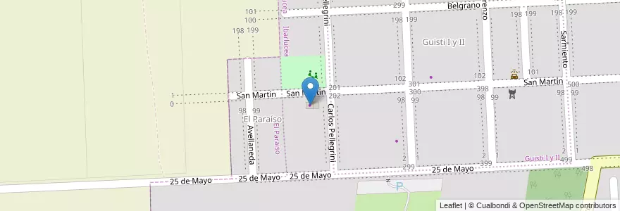Mapa de ubicacion de Super FM en Argentina, Santa Fe, Departamento Rosario, Municipio De Ibarlucea, Ibarlucea.