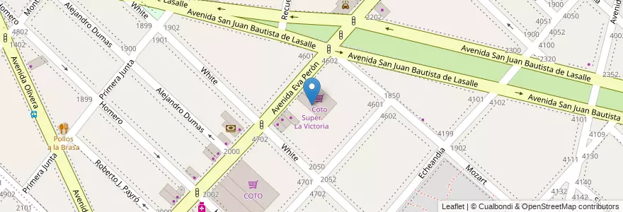 Mapa de ubicacion de Super La Victoria, Parque Avellaneda en アルゼンチン, Ciudad Autónoma De Buenos Aires, Comuna 9, ブエノスアイレス.