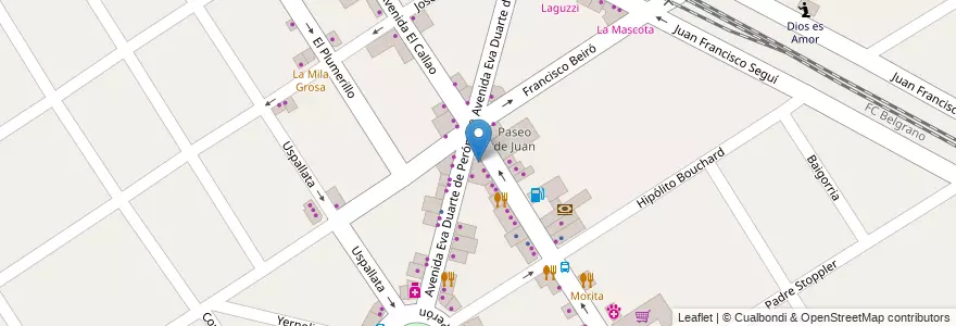 Mapa de ubicacion de Super Maxi en Argentina, Buenos Aires, Partido De Malvinas Argentinas, Grand Bourg.