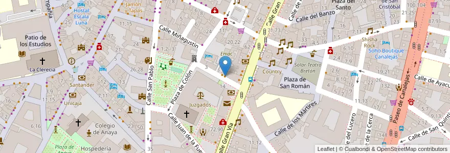 Mapa de ubicacion de Super Ocho en Spagna, Castilla Y León, Salamanca, Campo De Salamanca, Salamanca.