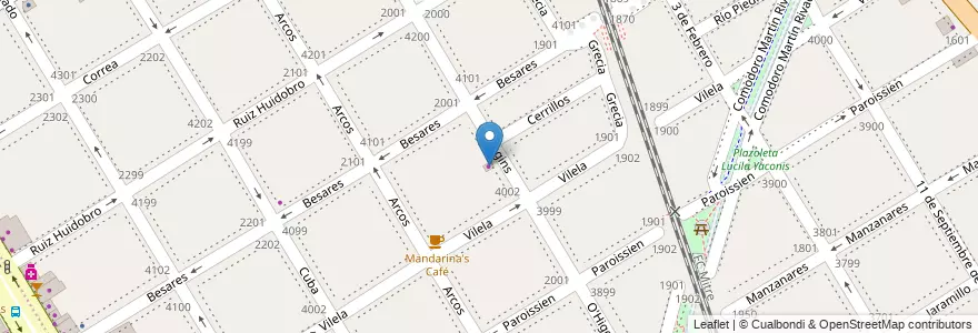 Mapa de ubicacion de Super O'Higgins, Nuñez en آرژانتین, Ciudad Autónoma De Buenos Aires, Buenos Aires, Comuna 13.