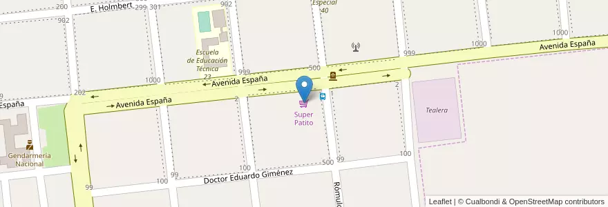 Mapa de ubicacion de Super Patito en Argentinien, Misiones, Departamento Concepción, Municipio De Concepción De La Sierra, Concepción De La Sierra.