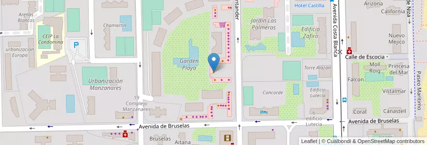 Mapa de ubicacion de Super Pizza en スペイン, バレンシア州, Alacant / Alicante, L'Alacantí, Alacant / Alicante.