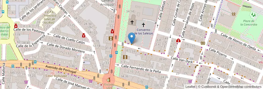 Mapa de ubicacion de SuperBestia en スペイン, カスティーリャ・イ・レオン州, サラマンカ, Campo De Salamanca, サラマンカ.